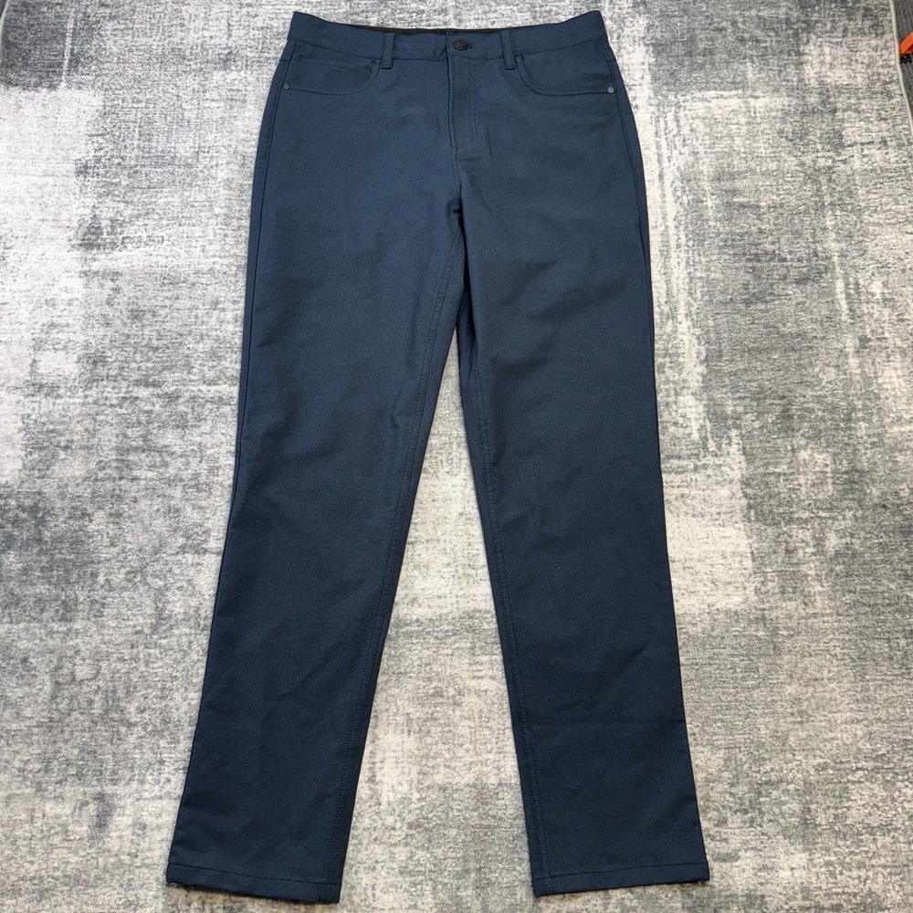 Ministry of Supply‎ Kinetic Pants Mens 34 Blue 5 Pocket Tech Performance Commute